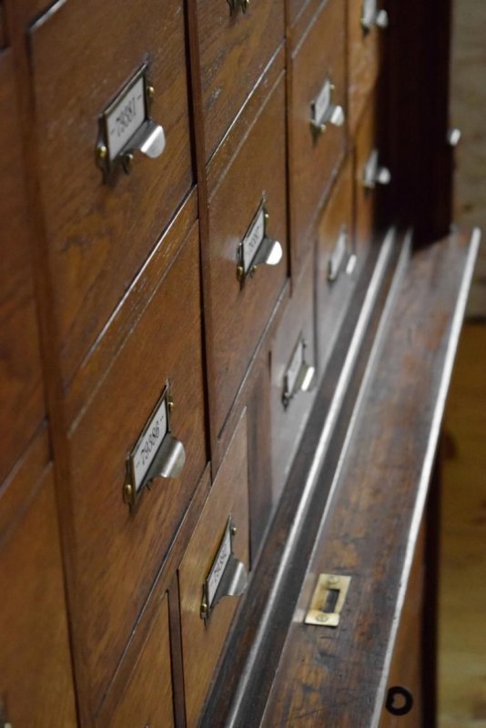 Apothekerschrank Antik Schubladenschrank Rolladenschrank Alt Vintage