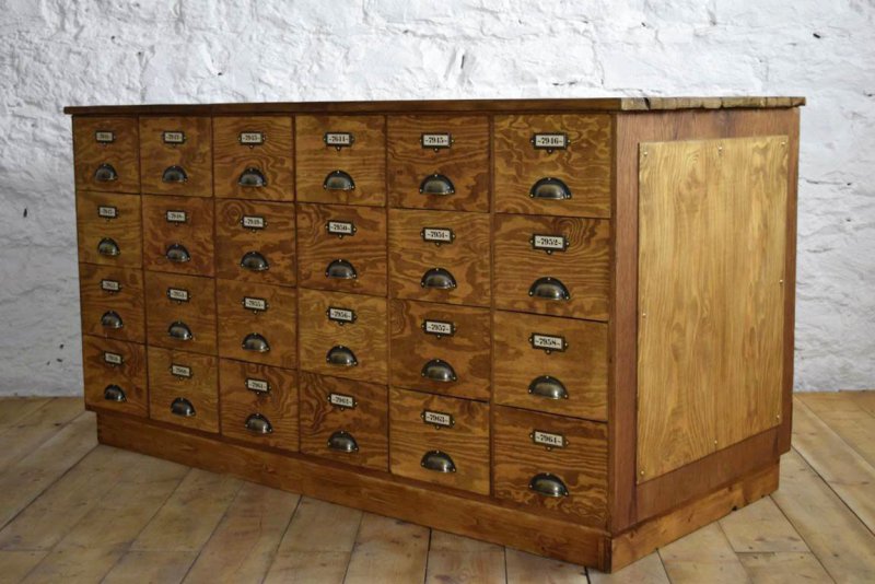 Apothekerkommode Apothekerschrank Schubladenschrank Alt Vintage Antik