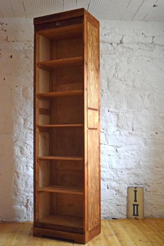 1 von 4: Rolladenschrank Antik Holz Alt Büroschrank Loft Aktenschrank