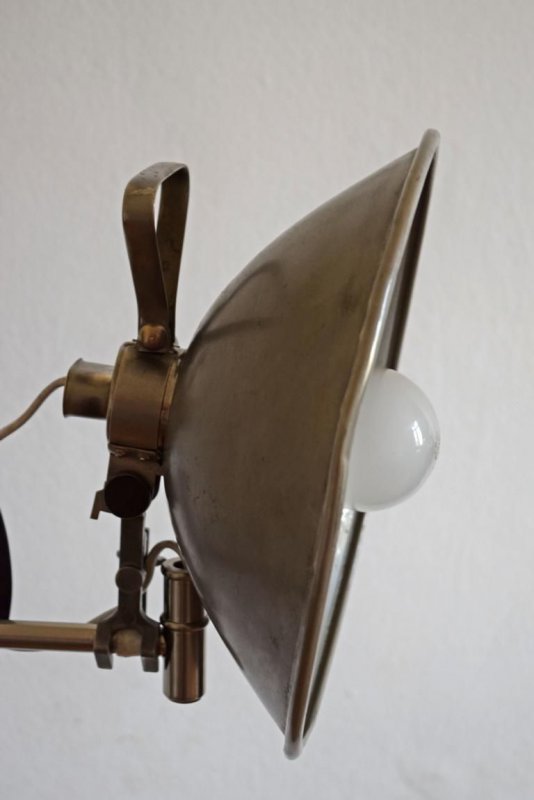 Stehlampe Antik Fabrik Vintage Rund Lampe Loft 70er Jahre Mid Century
