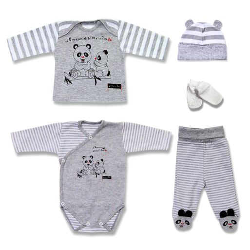 Baby Erstausstattung Unisex Babyset-Geschenkset-5tlg-Erstlingsset Starterset