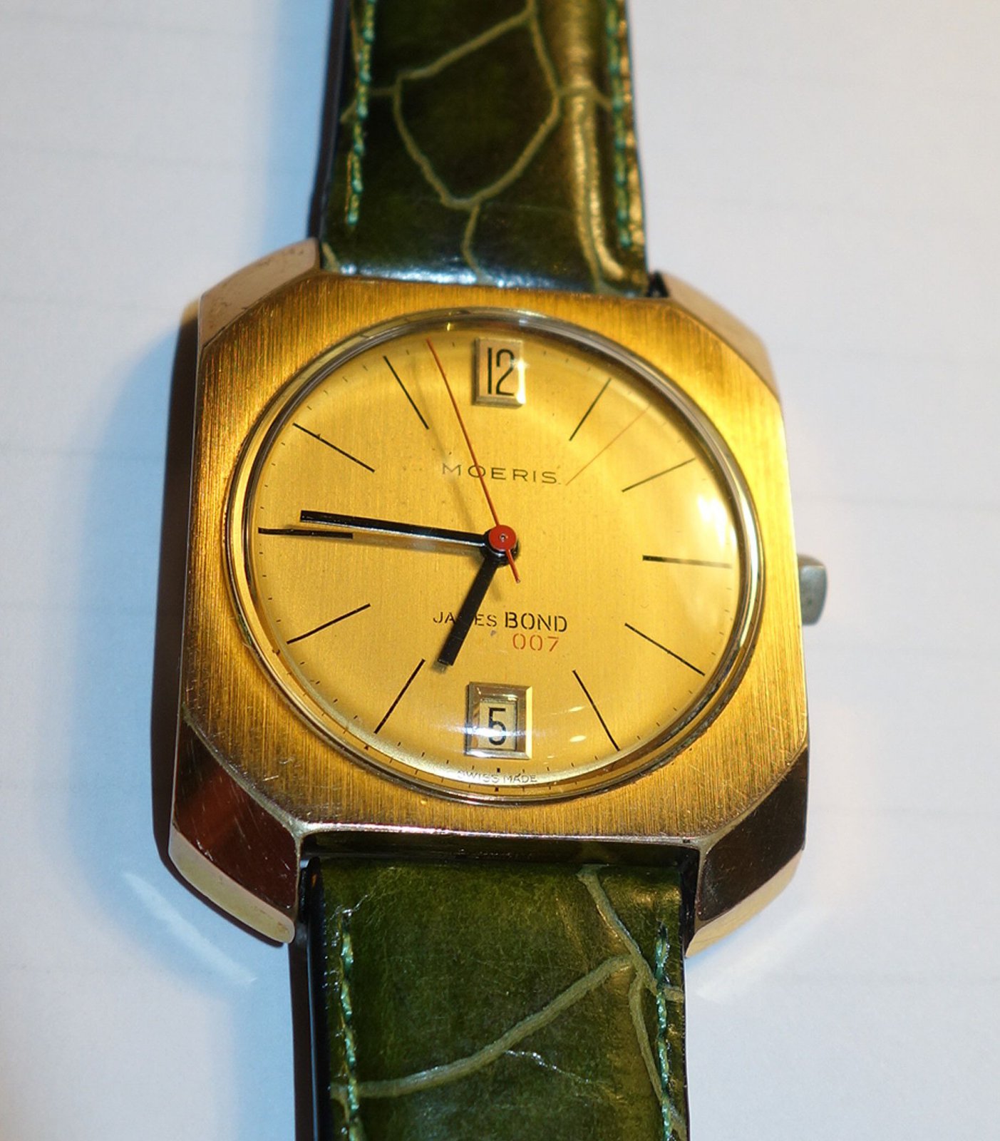Moeris 1966 James Bond 007 Gold Plated Manual Mens Dress Watch | eBay