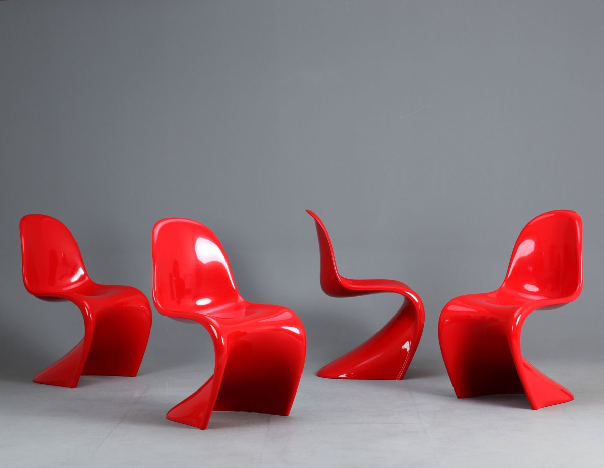 Original Vitra Panton Chair Classic (2013) Stuhl aus Hartschaum rot