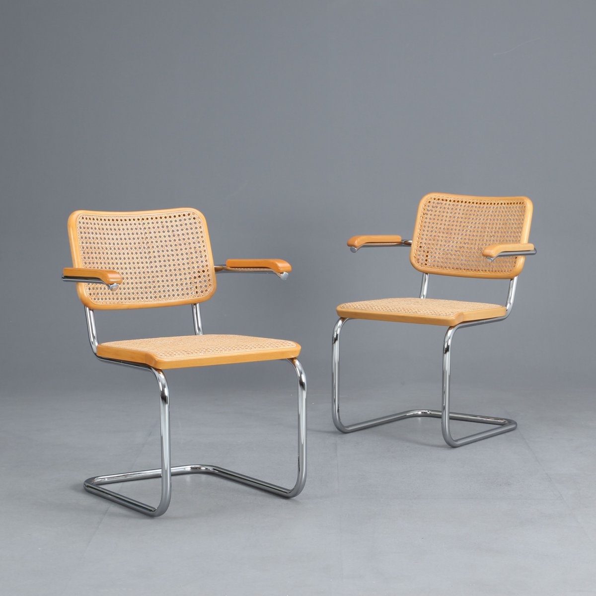 S64 Freischwinger Bauhaus Klassiker Stuhl Buche Breuer Chair