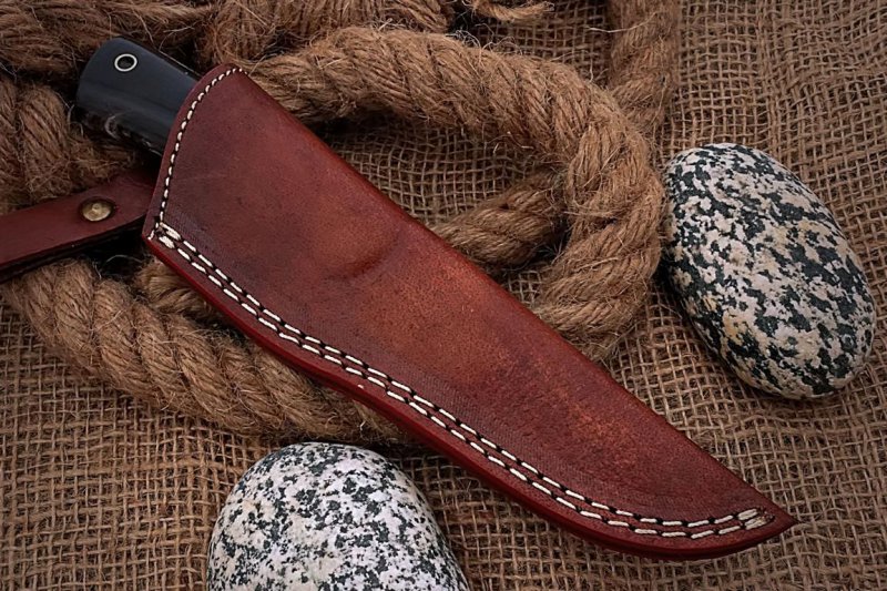 Attention collectionneur damassé couteau de chasse et incroyablement belle lames Grain e337