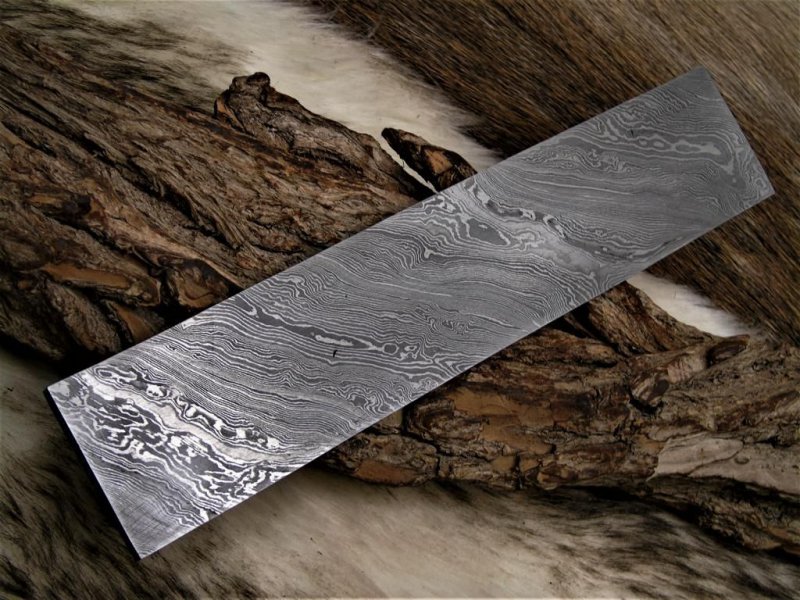 Damas Acier Damascus billet Damassé plaque nouvelle torsion Motif .4225#6b