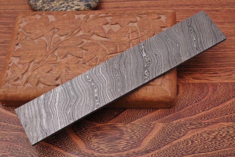 Damas Acier Damascus billet Damassé plaque nouvelle torsion Motif .4225#6b