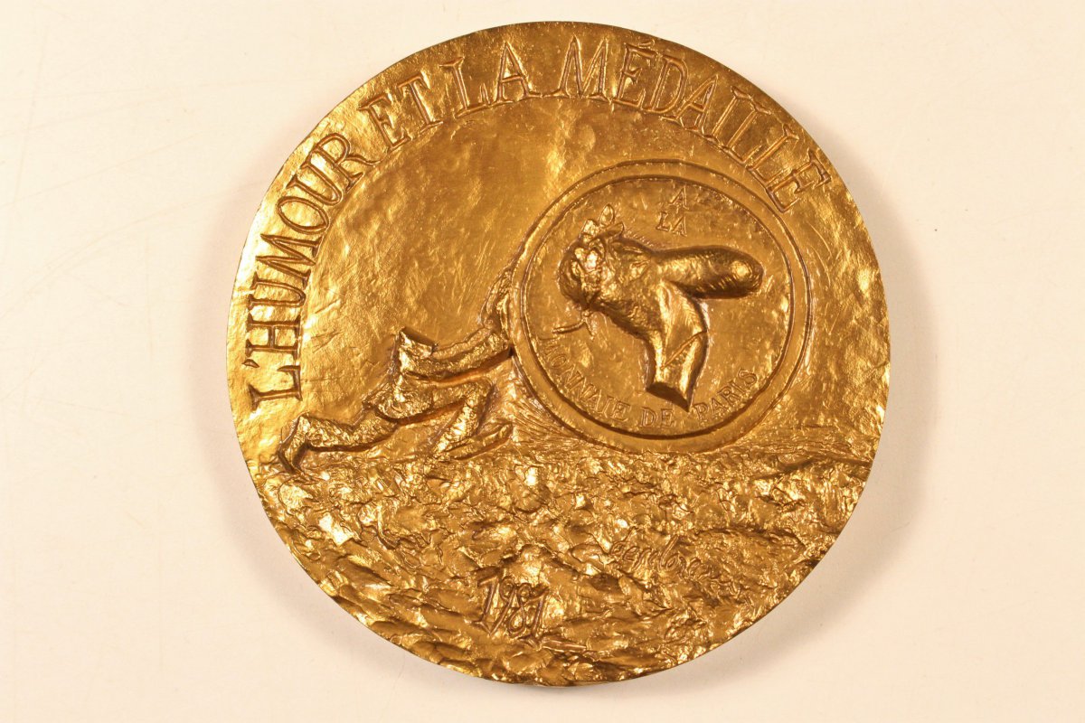 Schöne Medaille Nach Entwurf JeanPierre Desclozeaux Bronze 
