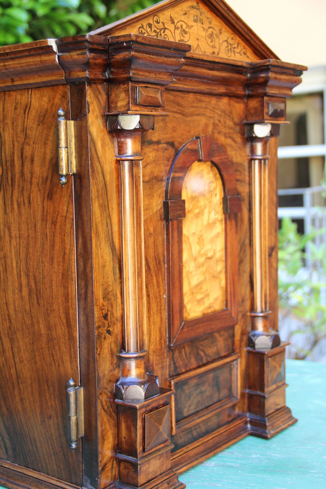 Hausapotheke Reiseapotheke 1891 Intarsien Einlegearbeiten