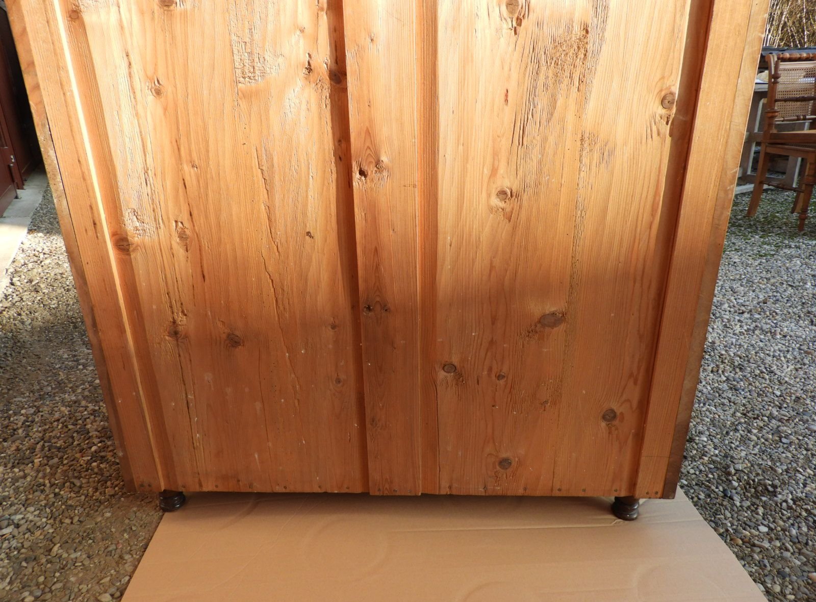 c.1890 GRÜNDERZEIT BOGENSCHRANK Nussbaum Schrank altdeutsch Rundbogen