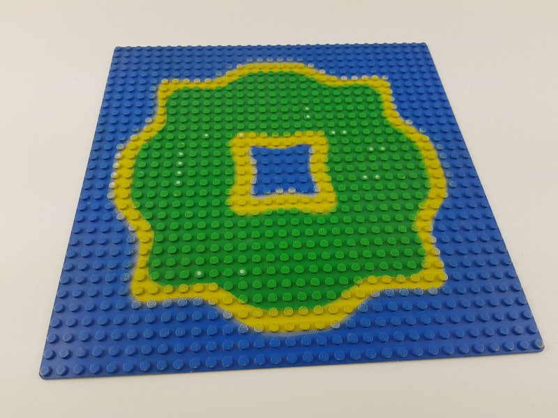 Blaue Lego Grundplatte Bauplatte Wasser 32 x 32 Noppen Guter Zustand