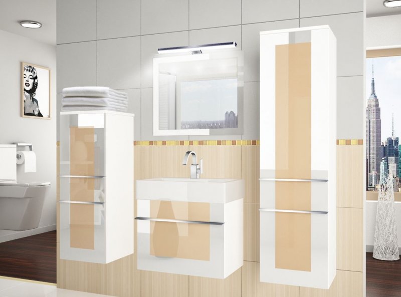 NEU Design Badmöbel Set ELEGANZA 4 50 cm mit Waschbecken/verschiedene