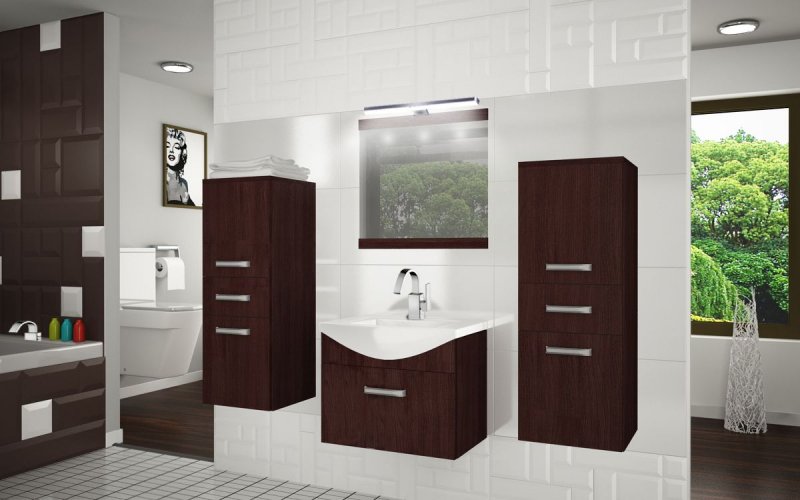 NEU Design Badmöbel Set FINE 3 50 cm mit Waschbecken/verschiedene