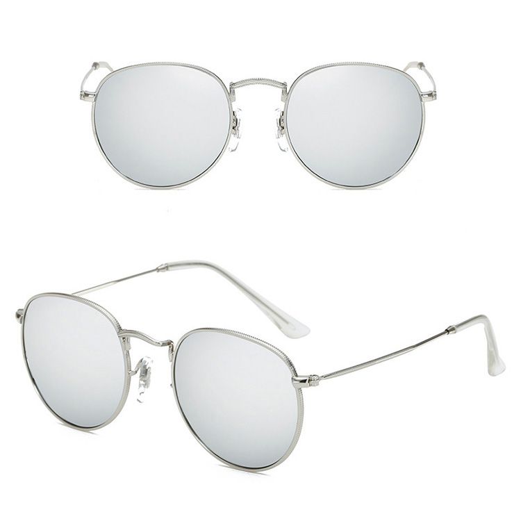 Nerd Sonnenbrille Brille Nerdbrille Retro verspiegelt Lehrer Herren Damen weiß 