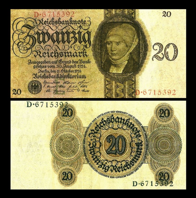 Reichsbanknoten Reproduktion Set – 12 Scheine Von 1924–1945, Originalgetreu, Für Sammler & Film