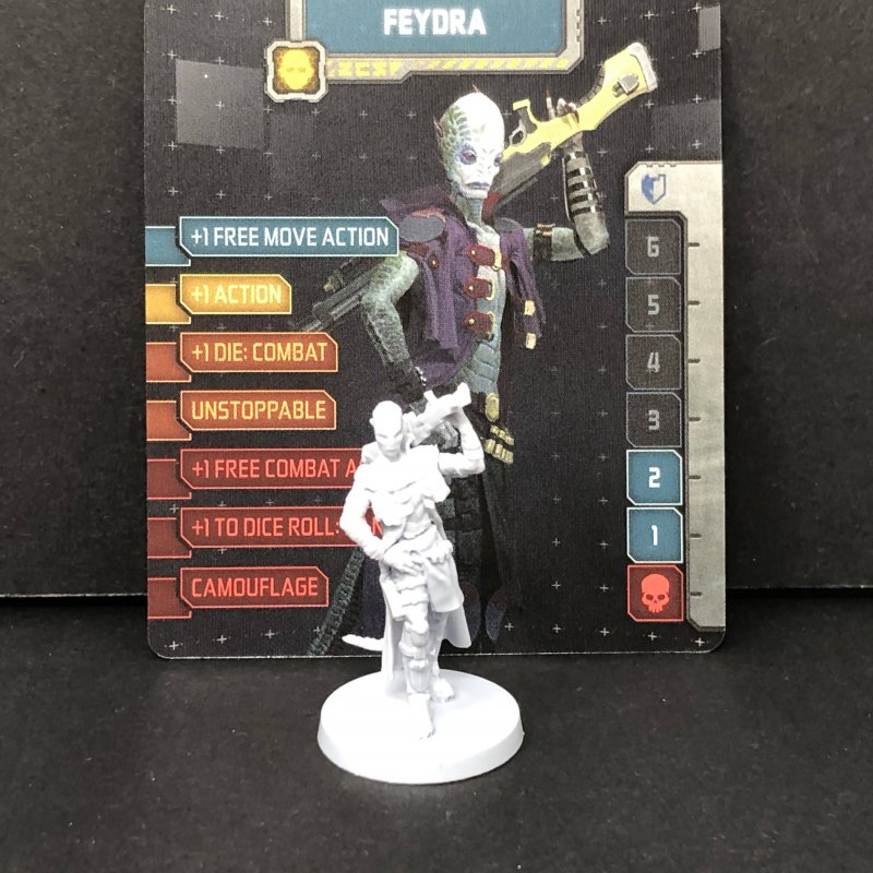 Figurine Zombicide Black Plague - SCOWL, Kickstarter Exclusive, Peinte
