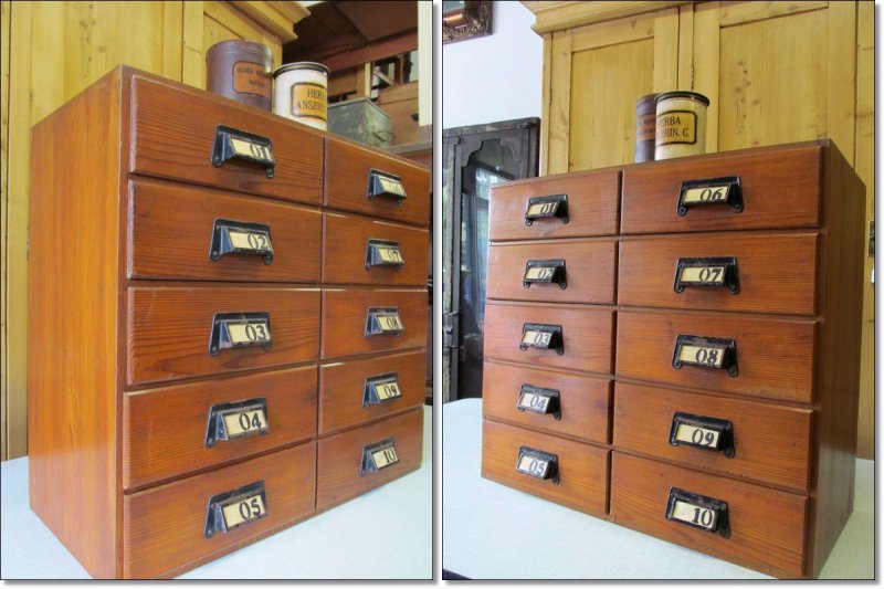 Schubladenschrank,Apothekerschrank,Antik Kommode,Vintage