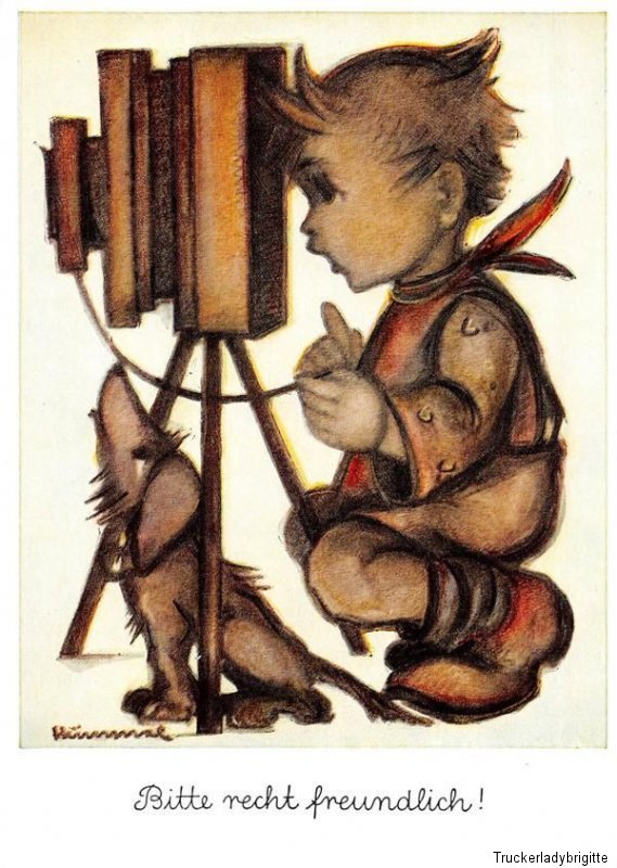 vintage unused greeting cards ARS SACRA Hummel /" hummel child/"1686/"
