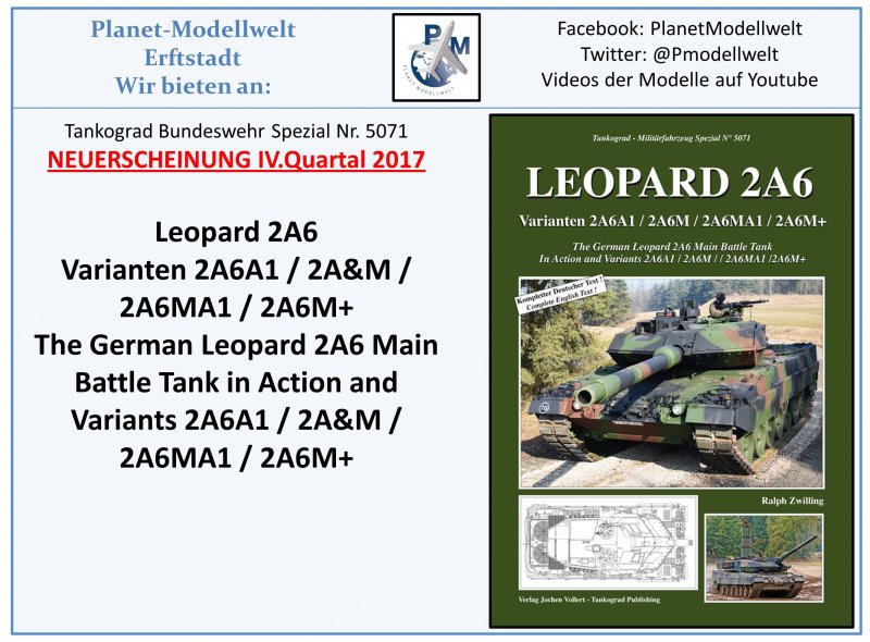 & 5071 Leopard 2A6 Kampfpanzer & Varianten NEU 9/2017  AUF LAGER 