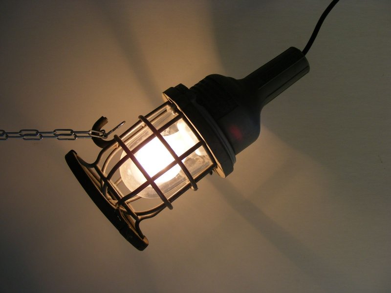 Alte explosionsgeschützte Handlampe lampe, Ex-Leuchte, Bauhaus Art Deco