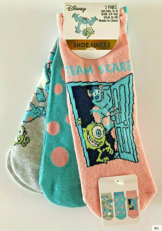 3 Paar Disney Bambi Damen Sneaker Socken Füßlinge 37-42 Strümpfe Bunt Primark