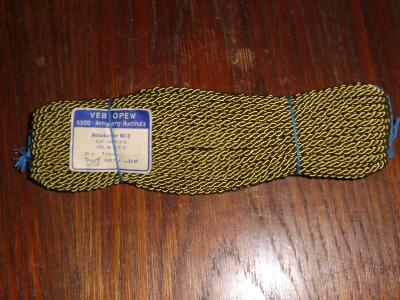 0,40€//m DDR Atlaskordel 80//2 lila 25m VEB OPEW Kordel