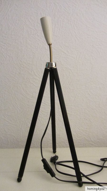 Tischlampe Stehlampe Tripod Lampe Effekt Leuchte Stativ Messing | eBay