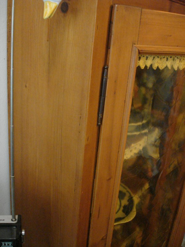 Selten , schmaler Küchenschrank / Vitrine - um 1880 - Liefern mögl