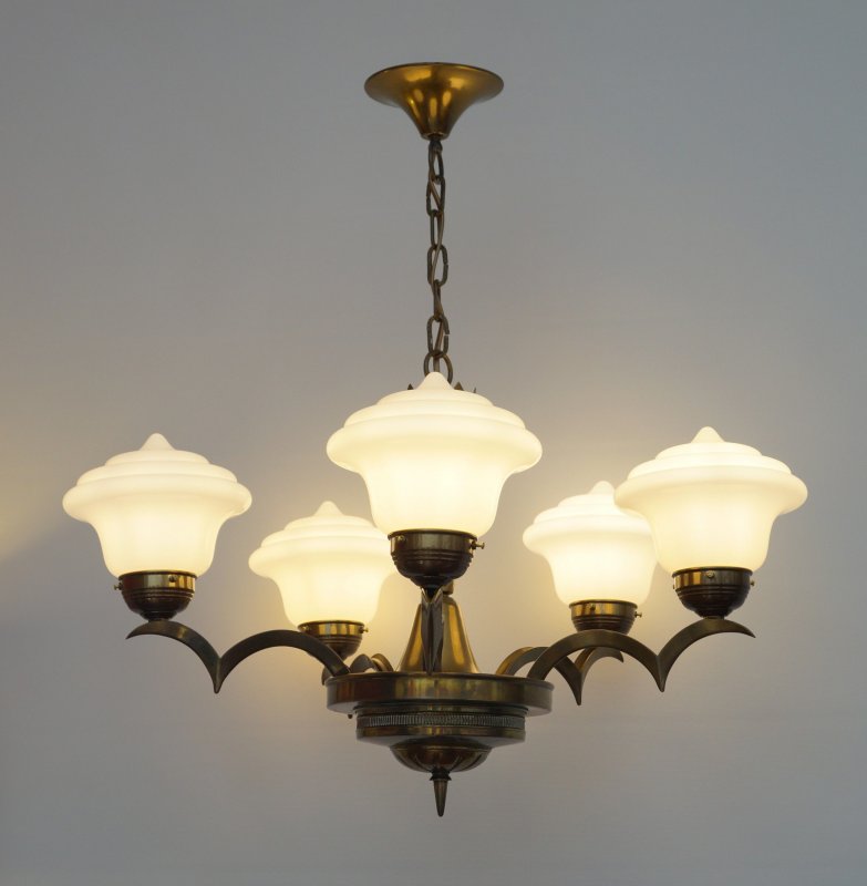 Details About Classical Original Art Deco Ceiling Light Art Nouveau Hanging Lamp 1920