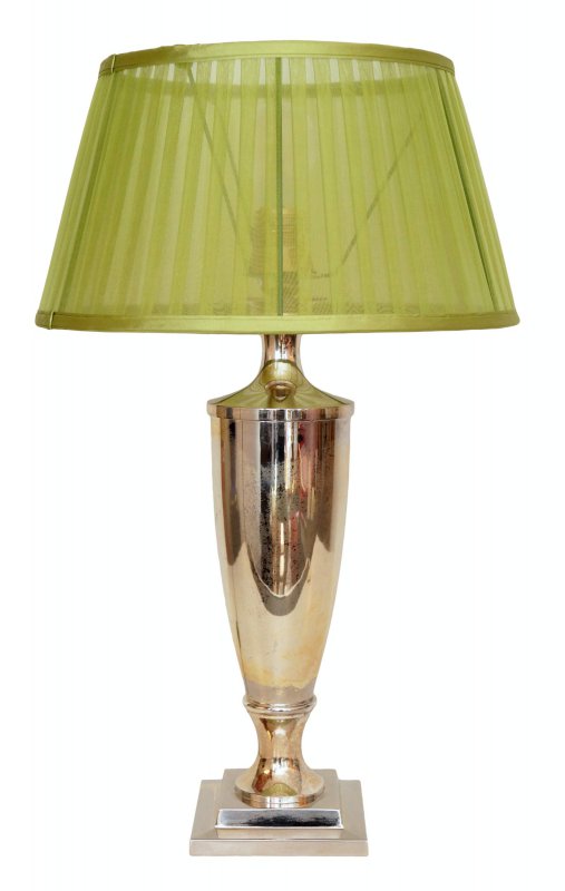 Details About Classic Banker S Lamp Bankers Table Silver Plated Desk