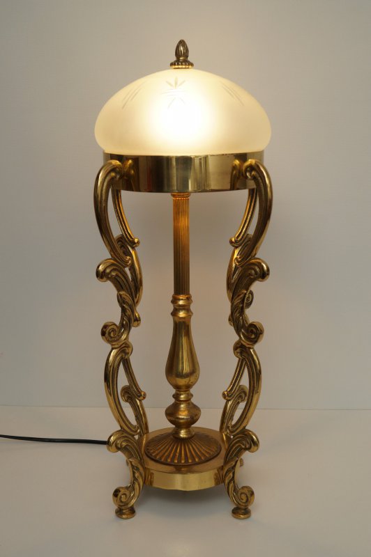 Details About Large Unique Art Nouveau Floor Standing Light Table Lamp Brass