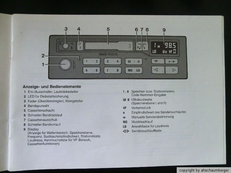 Betriebsanleitung e34 bmw