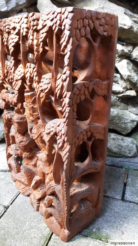 30cm 3D alte schnitzerei handgefertigt Holz Buddha Mönch Buddhismus Feng Shui