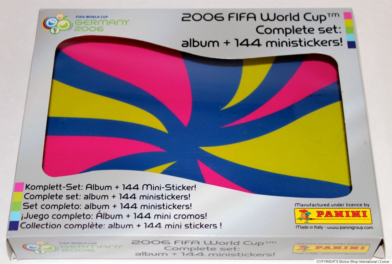144 Mini Sticker da attaccare Mini Set nuovo completo Germany World Cup 2006