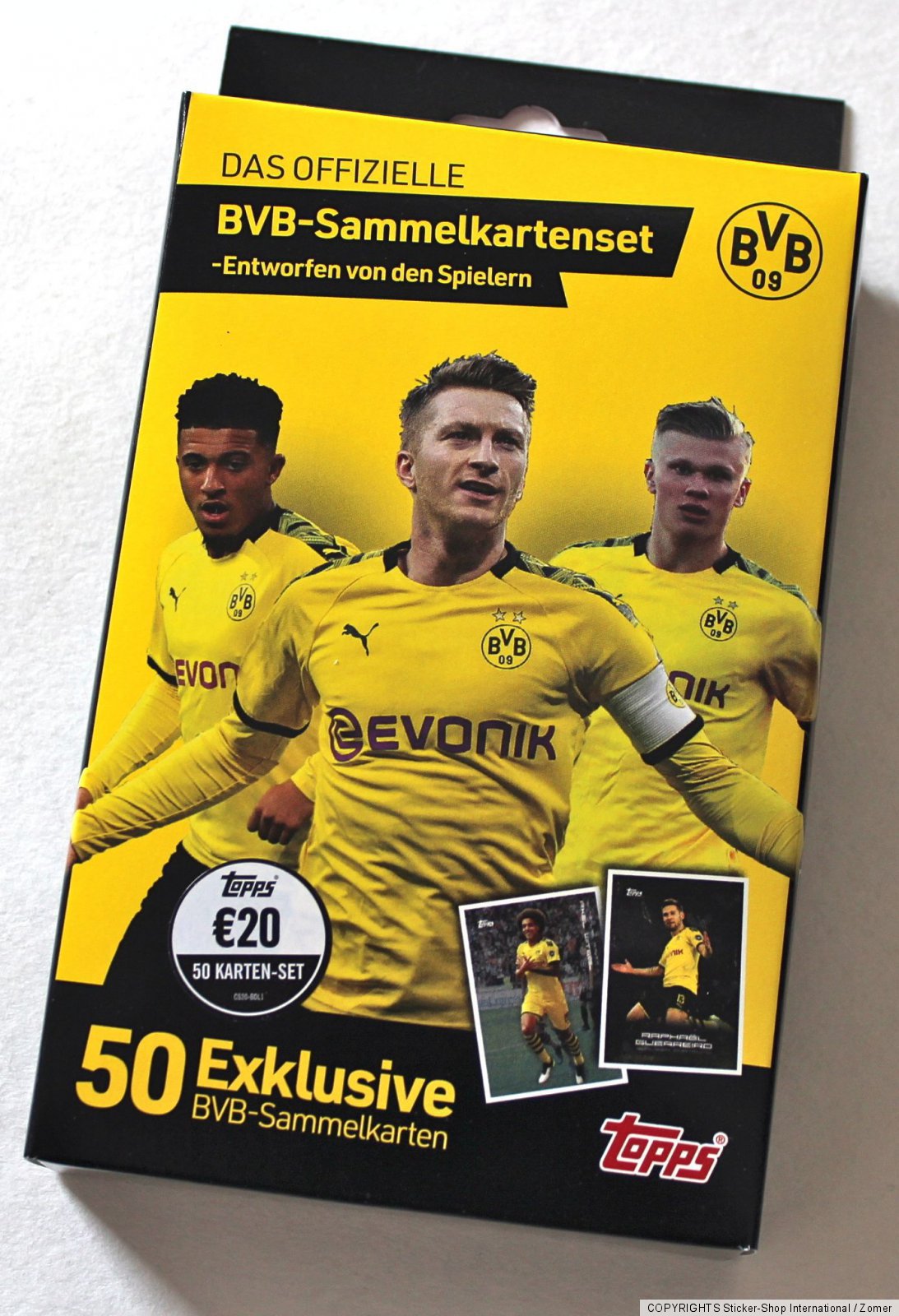 2020 Topps BVB Borussia Dortmund Team Set - 50 Cards Inc Haaland, Reyna & Sancho