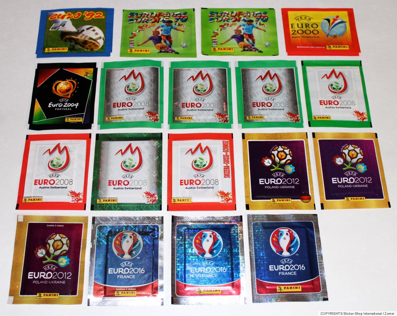 Leeralbum album INTERNATIONAL VERSION 100 Tüten packets Panini EM Euro 2012
