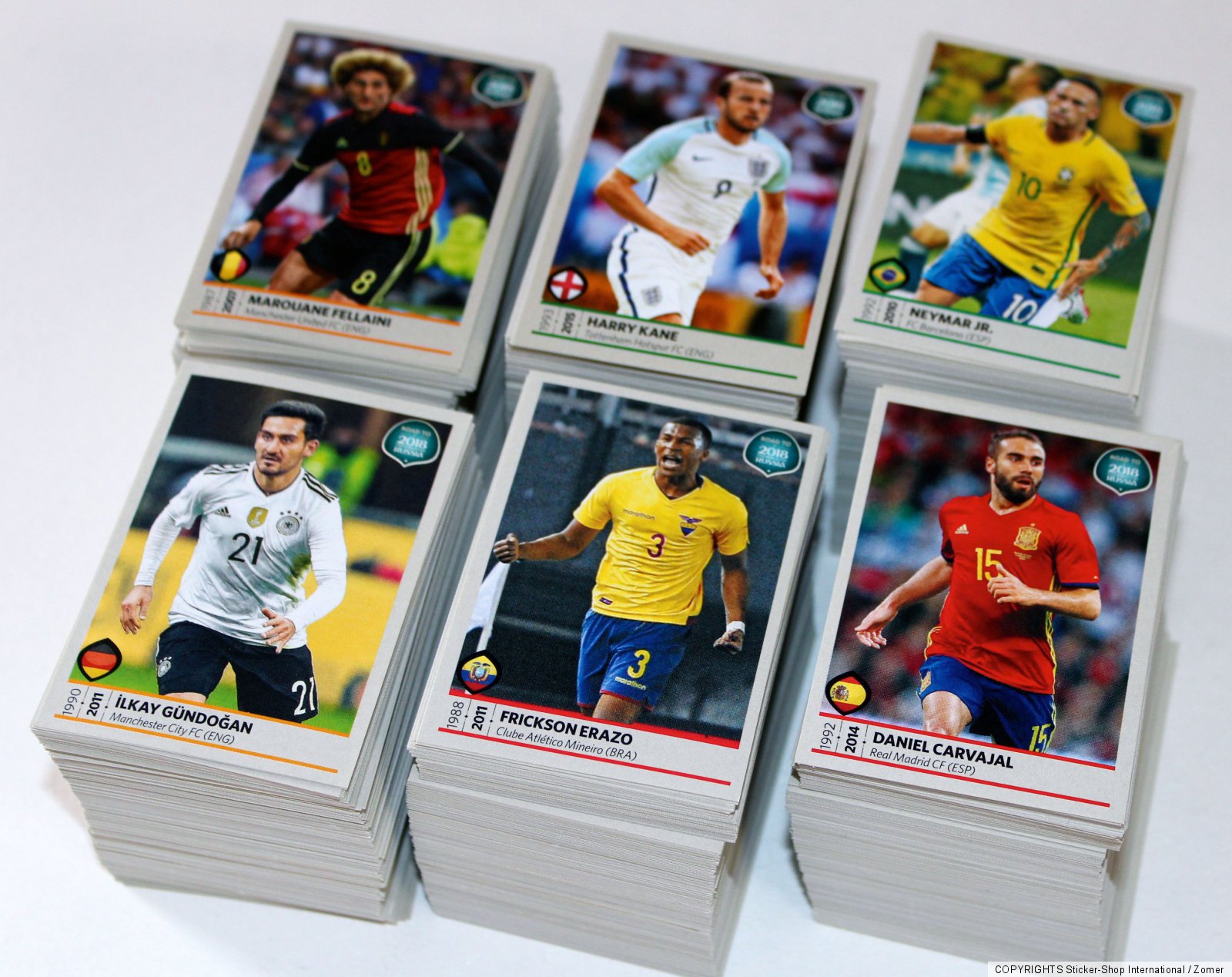 Panini Road To FIFA World Cup Russia 2018 Lot 2500 Stickers 400/480