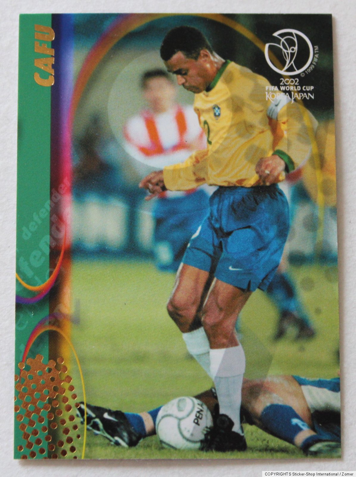 Panini Soccer Trading Card Cafu Brasil No. 31 World Cup 2002 Mint Rare ...