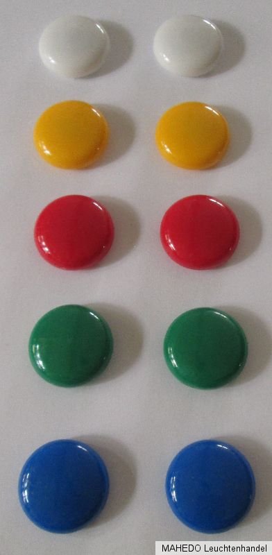 20 Weiße Pinnwand-Magnete – Ø 25 Mm, Mit Griffleiste, Für Whiteboard & Kühlschrank