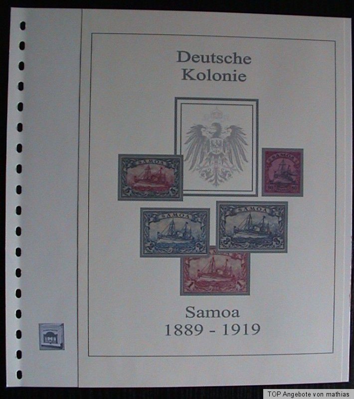 Kolonie Samoa 1899-1919 Vordruck farbig TOP alle Bilder in ...