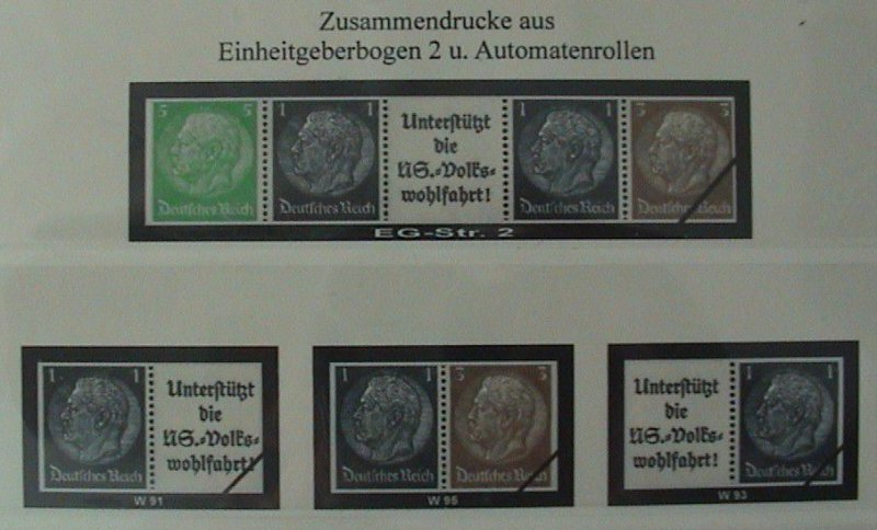 ZD D-Reich 1933 - 1941 Vordruck T-System farbig TOP alle Bilder in Beschreibung | eBay