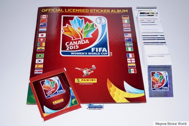 Komplettset Panini FIFA Frauen WM 2015 Album Tüte