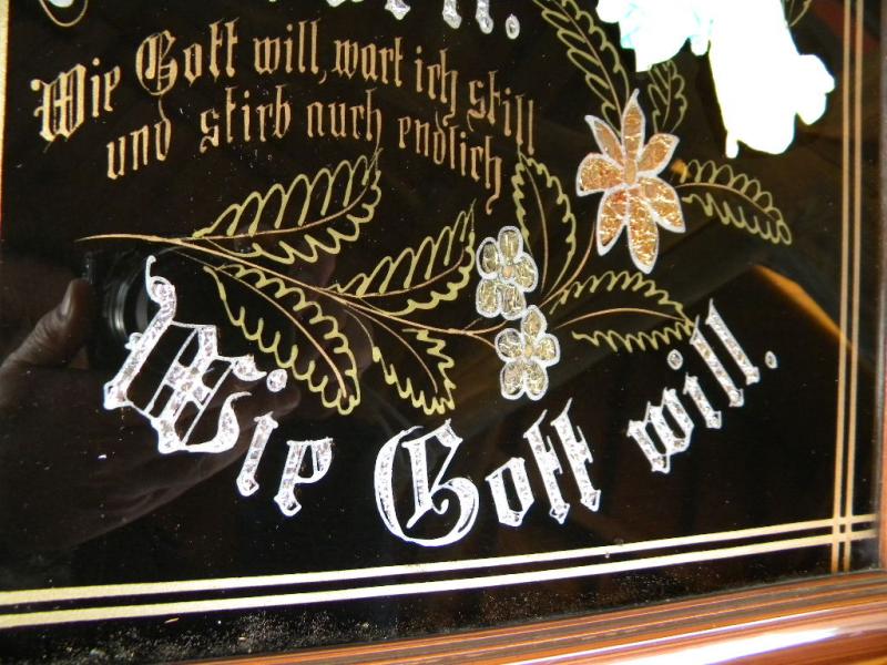 48x38cm 2x HEILIGENBILD SPRUCHBILD mit Engel Haussegen Klosterarbeit