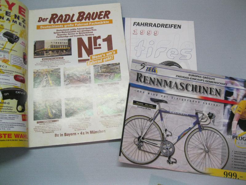 Vintage FahrradProspekte 80er 90er Jahre Katalog