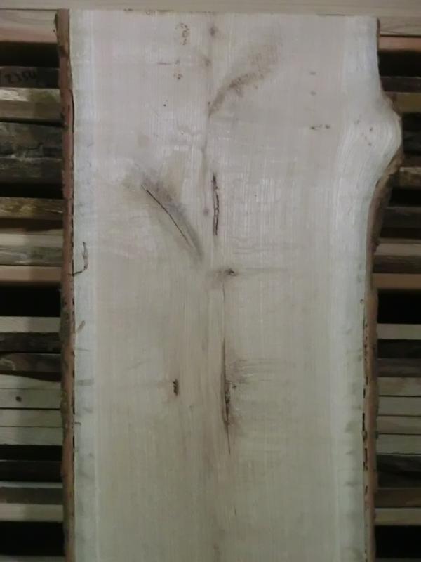 1 Eichenholzbohle; 170 cm x 33 cm x 4,2 cm; gehobelt; Eichenholz massiv