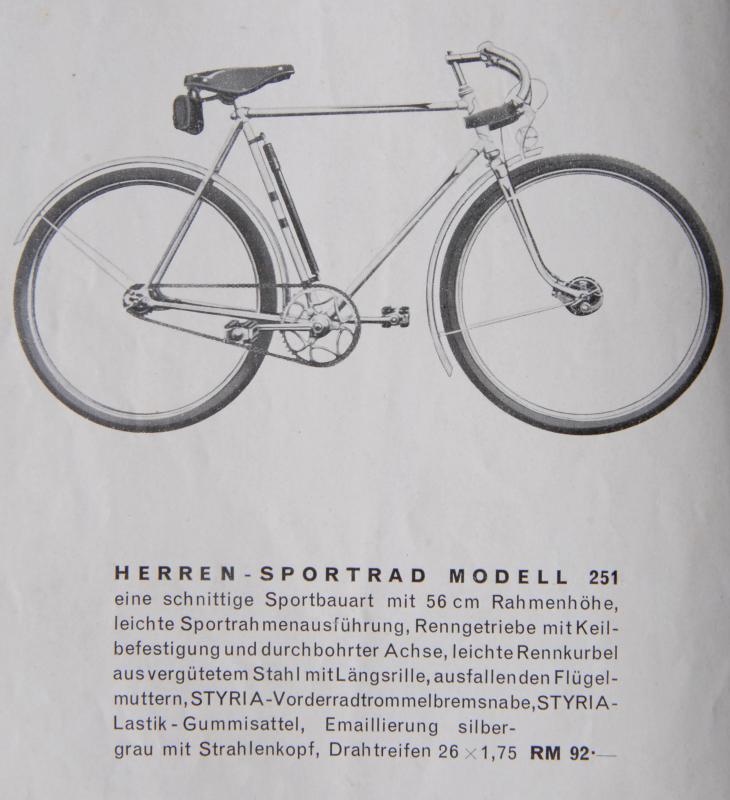 Prospekt,Katalog,Styria Fahrrad,Steyr,Daimler,Puch,Graz