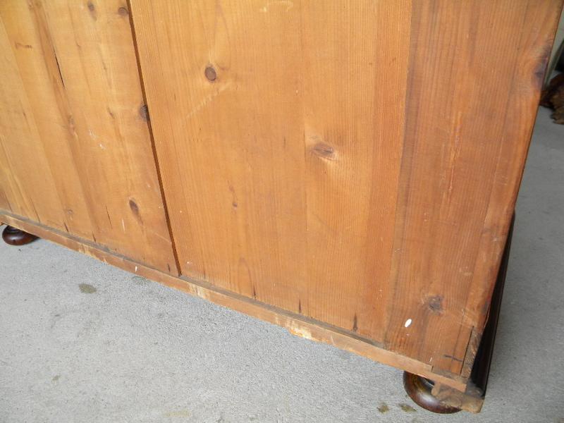 1880 GRÜNDERZEIT ANRICHTE B=113cm Schränkchen Kommode Marmorplatte