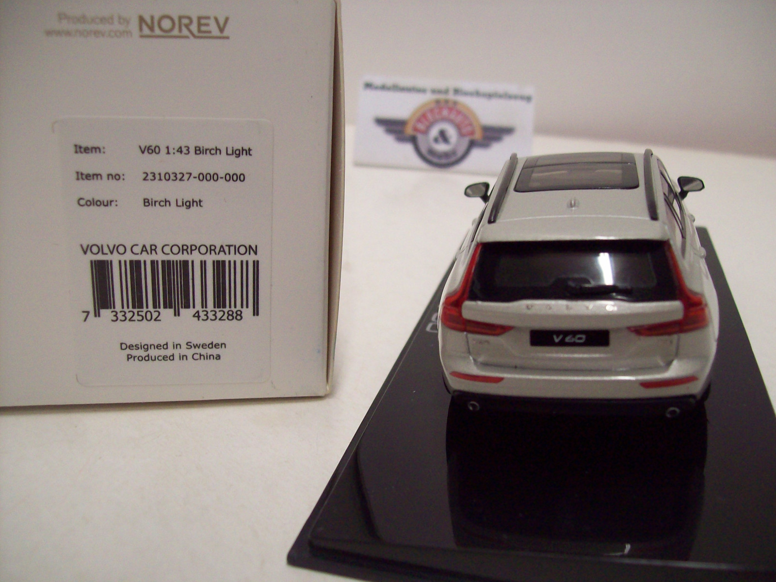 Volvo V60, Birch Light (birkenlichfarbig), 2018, Norev 1:43