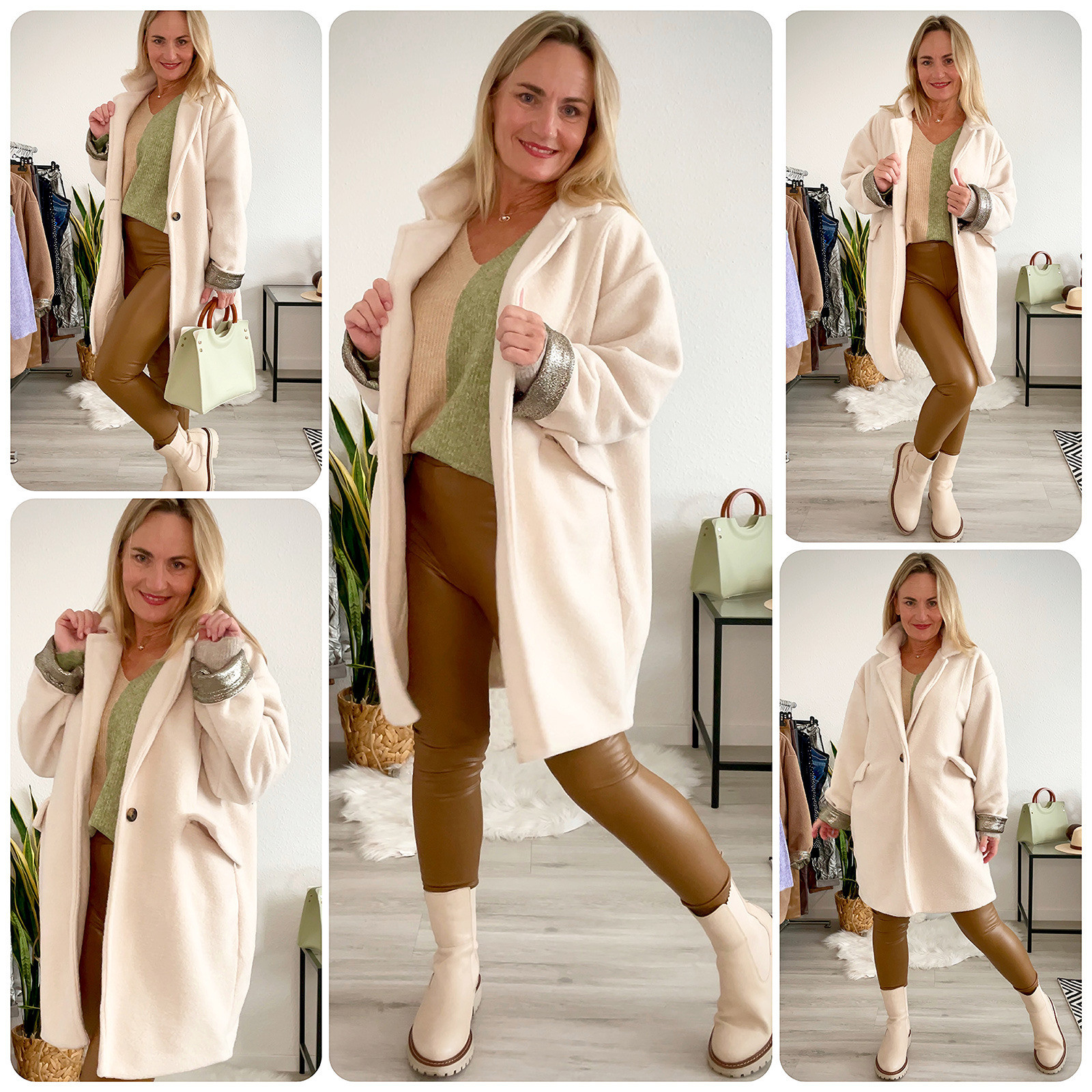 new collection Mantel Winter Damen Wollmantel italienische Mode 