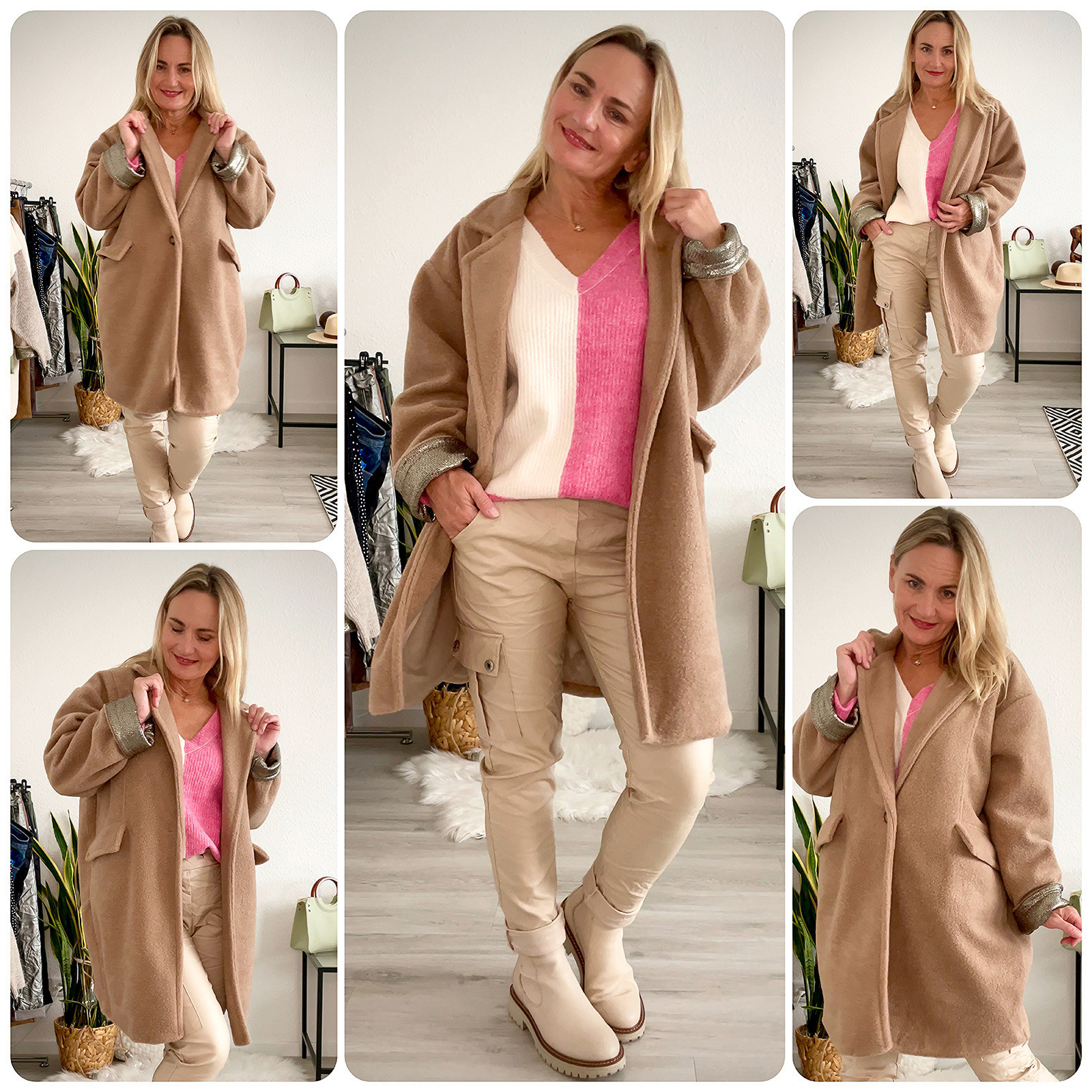 new collection Mantel Winter Damen Wollmantel italienische Mode 